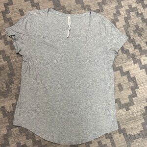 lululemon athletica Light Gray V-Neck Tee